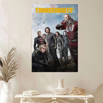 Thunderbolts Movie Poster Florence Pugh Marvel Sebastian Stan i Size 24''x36''