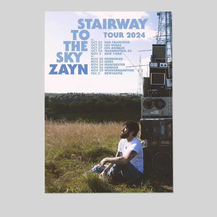 Poster Zayn Malik STAIRWAY TO THE SKY TOUR Size 24''x36''