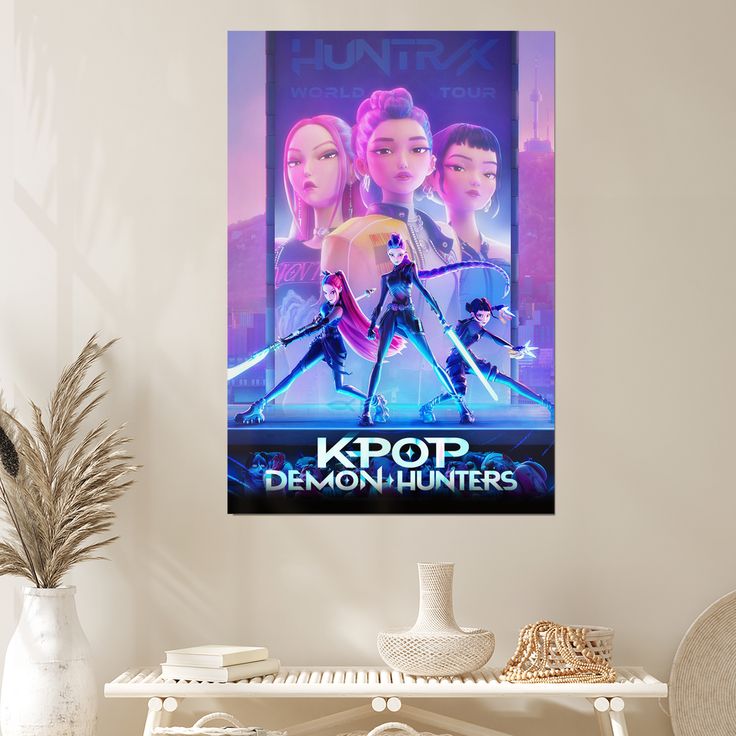 K-Pop Demon Hunters Poster, Wall Art, Art Home decoration Poster, Gifts High Quality, Canvas Art Print Size 24''x36''