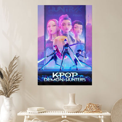 K-Pop Demon Hunters Poster, Wall Art, Art Home decoration Poster, Gifts High Quality, Canvas Art Print Size 24''x36''