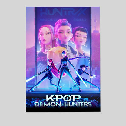 K-Pop Demon Hunters Poster, Wall Art, Art Home decoration Poster, Gifts High Quality, Canvas Art Print Size 24''x36''