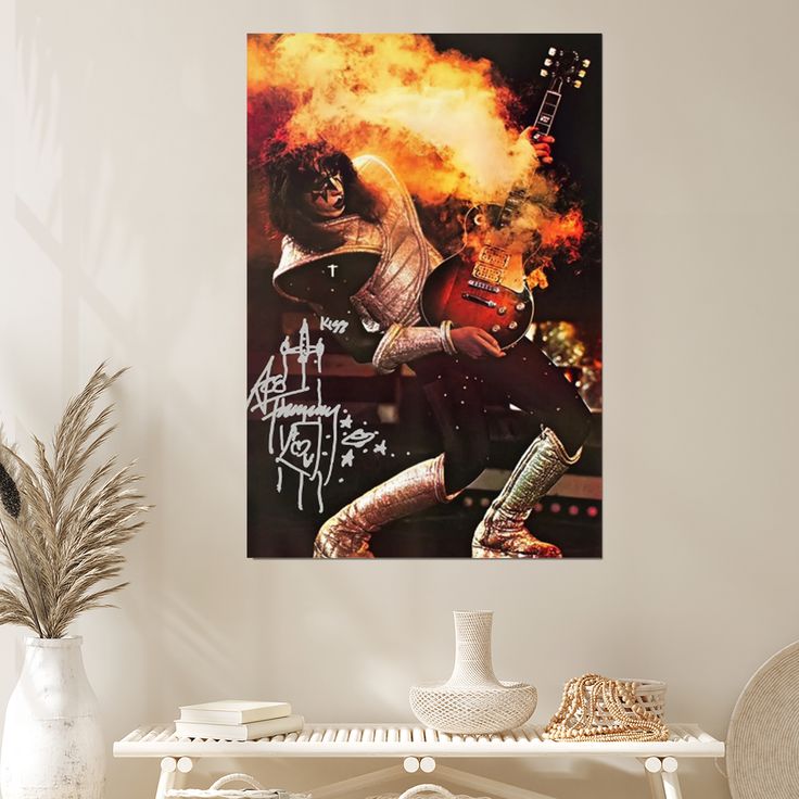 Ace Frehley Autographed Signed Poster Size 24''x36''