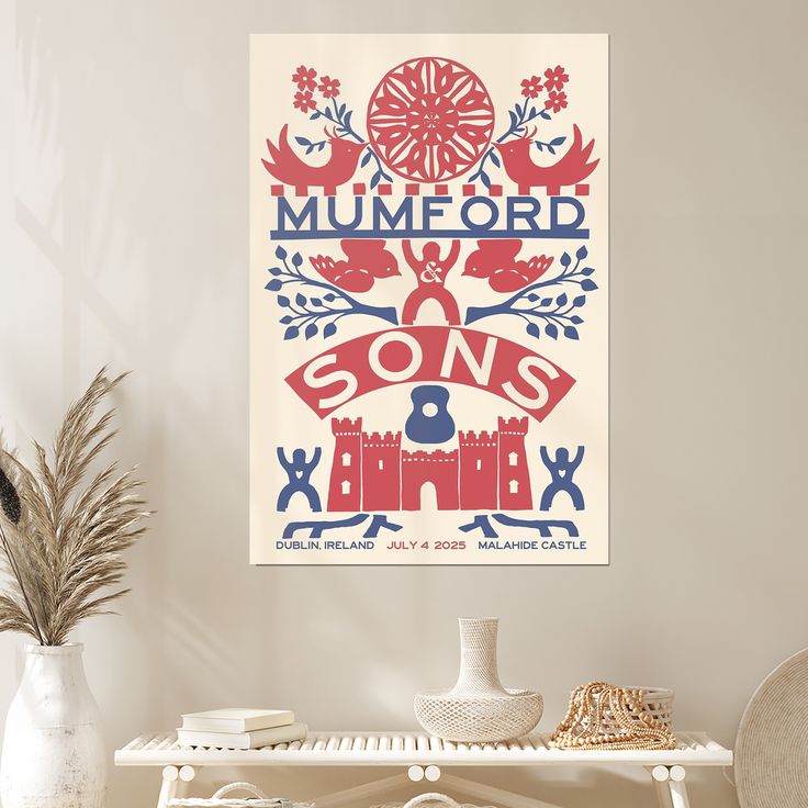 Mumford Sons Tour Dublin, UK 04 Jul 2025 Poster Size 24''x36''