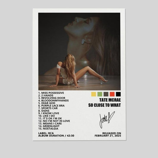 Tate Poster McRae So Close to What Music Album Cover Posters for Room Size 24''x36''
