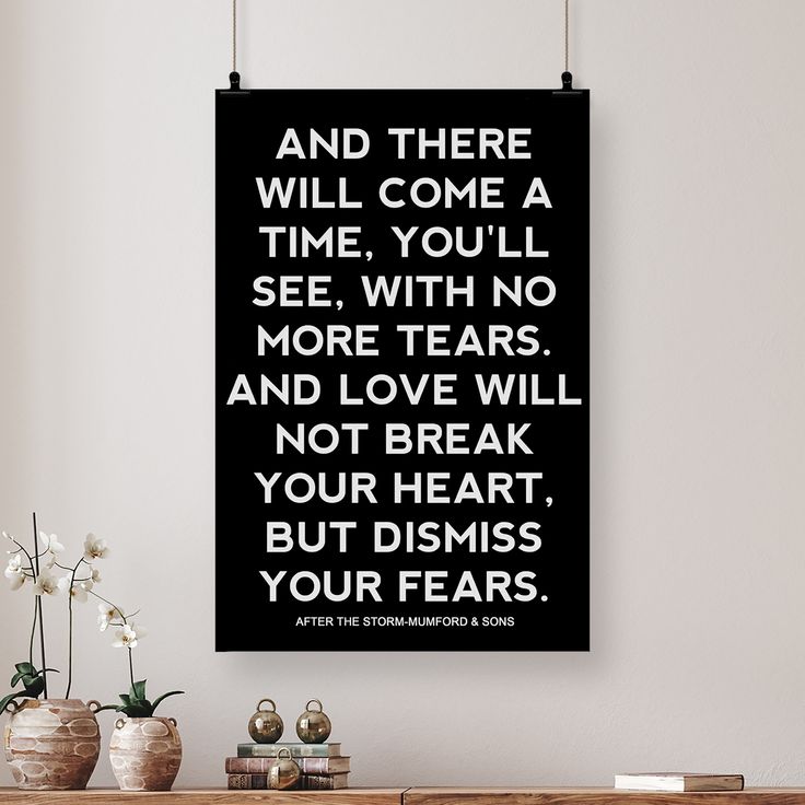 Mumford & Sons - There Will Come a Time - Music Wall Art Décor, This Ready to Frame Song Lyric Poster Print Size 24''x36''