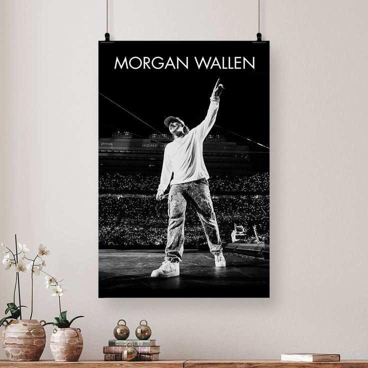 Morgan Wallen Concert Poster - Country Music Wall Art, Fan Gift Size 24''x36''