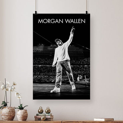Morgan Wallen Concert Poster - Country Music Wall Art, Fan Gift Size 24''x36''