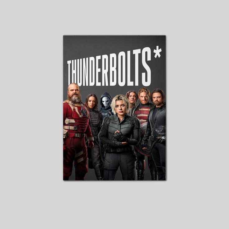 Thunderbolts Movie Poster Florence Pugh Marvel Sebastian Stan fSize 24''x36''