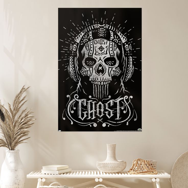 Call of Duty: Modern Warfare 2 - Ghost Calavera Wall Poster Retro Style - Size 24''x36''