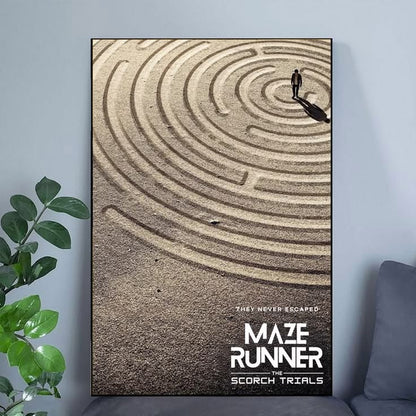 The Maze Runner: The Scorch Trials Poster, Dystopian Movie Wall Art
