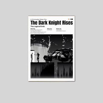 The Dark Knight Rises Poster, Action Cinematic Wall Art