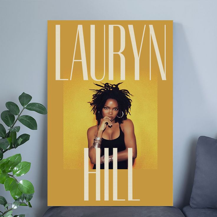 Music Poster - Lauryn Hill Poster - Vintage Style - Size 24x36