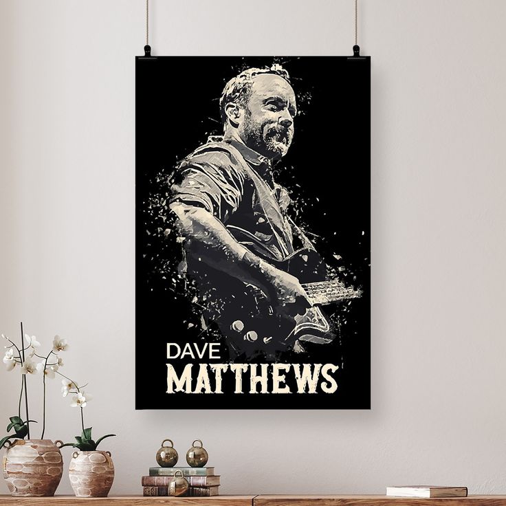 Music Poster- Dave Matthews Poster - Vintage Style - Size 24x36