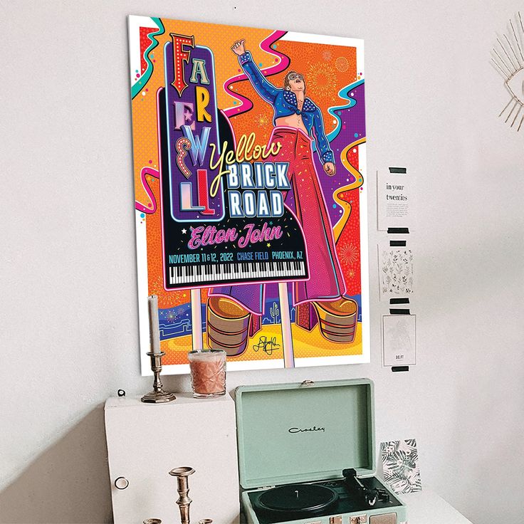 Elton John in Phoenix, AZ on Nov 11-12, 2022 Tour Poster Size 24''x36''