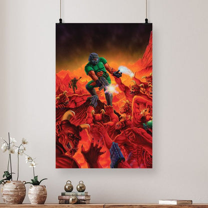 Trends International Doom - Legacy Key Art Wall Poster Retro Style - Size 24''x36''