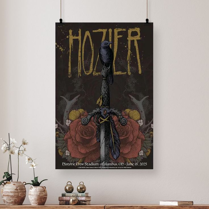 Music Poster- Hoz.ier Concert at Columbus 2025 Poster - Vintage Style - Size 24x36