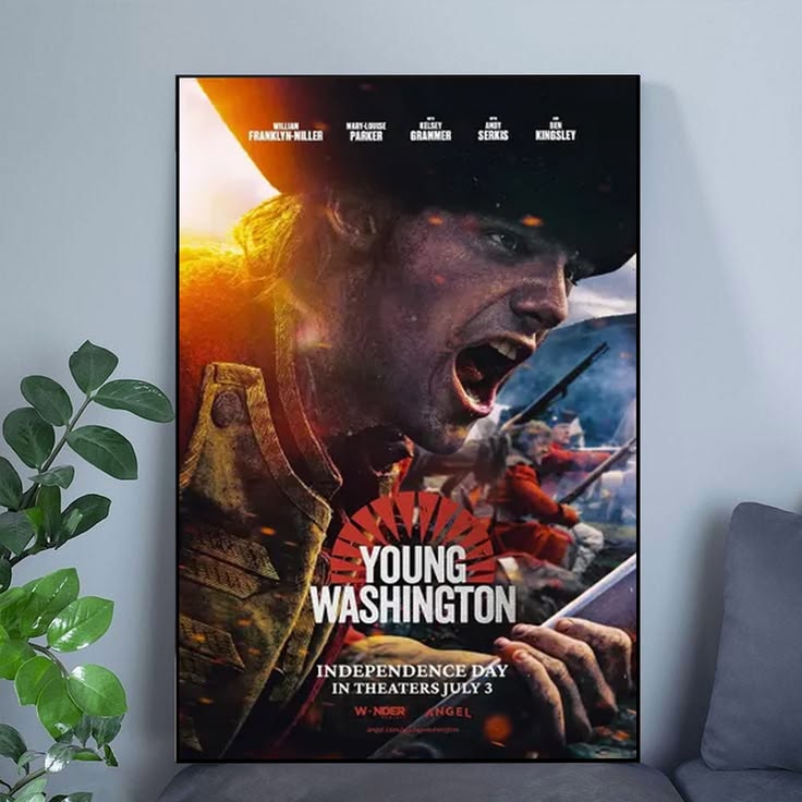 Young Washington 2026 Cinematic Movie Poster Wall Art Poster Size 24''x36''