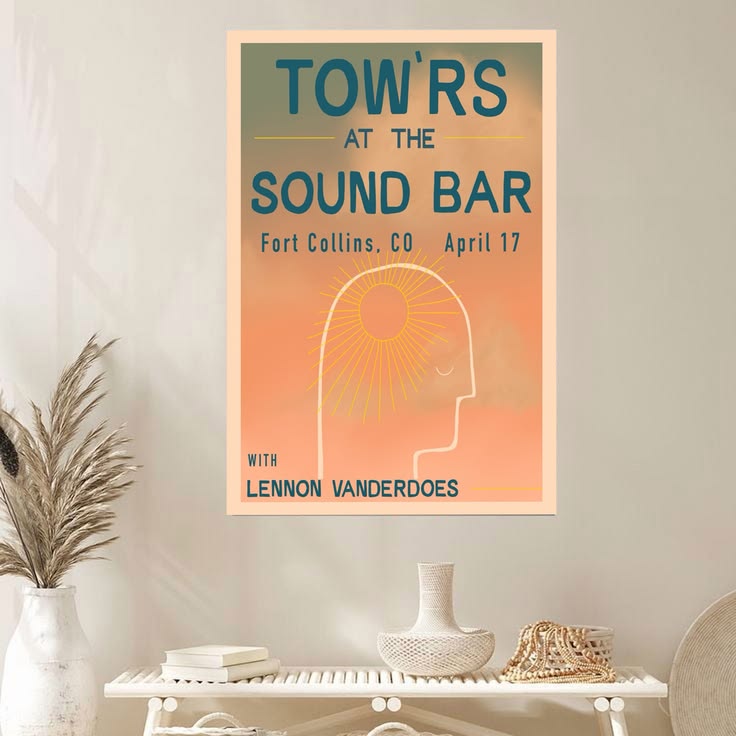 Tow'rs at The Sound Bar 2026 tour Poster Size 24''x36''