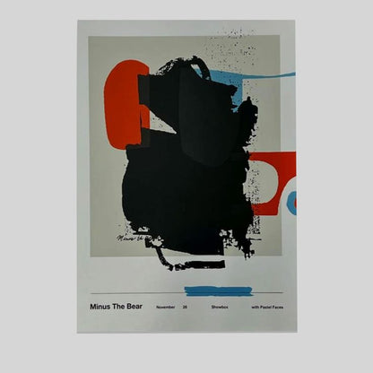 Minus the Bear in Seattle Tour November 28th 2025 Poster Size 24''x36''