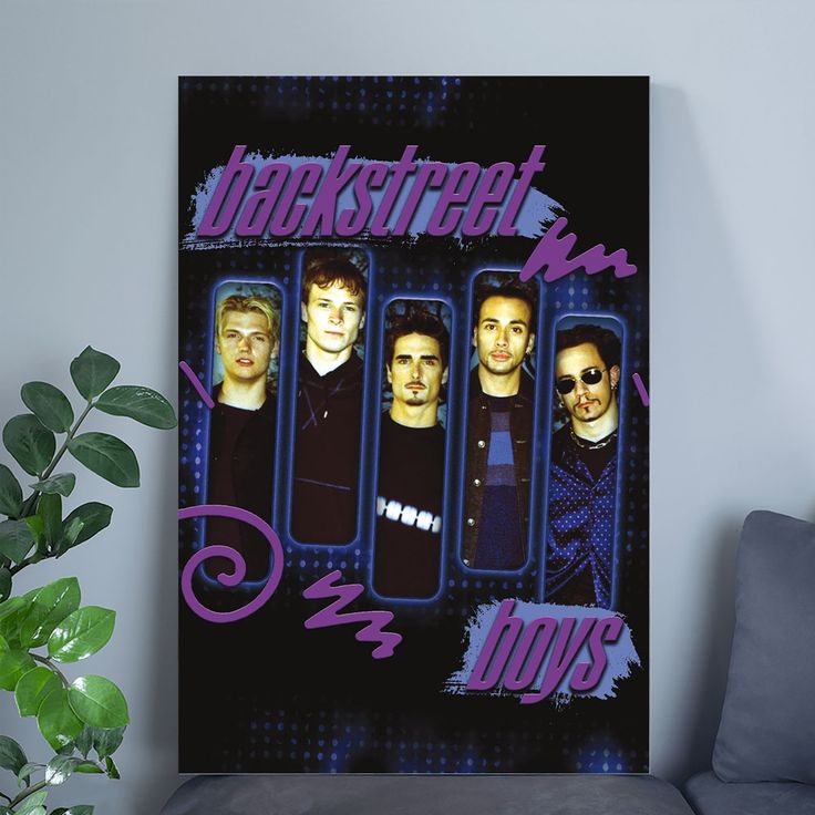 Backstreet Boys - Purple Panels Poster Size 24''x36''