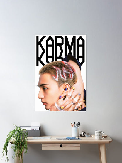 Stray Kids Hyunjin - Karma Poster Unframed Size 24''x36''