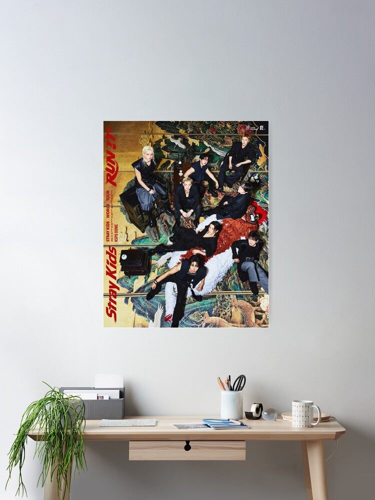 Stray Kids - Run It Poster Unframed Size 24''x36''