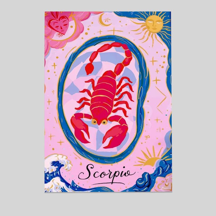 Sco rpio- Star Sign Poster Size 24''x36''
