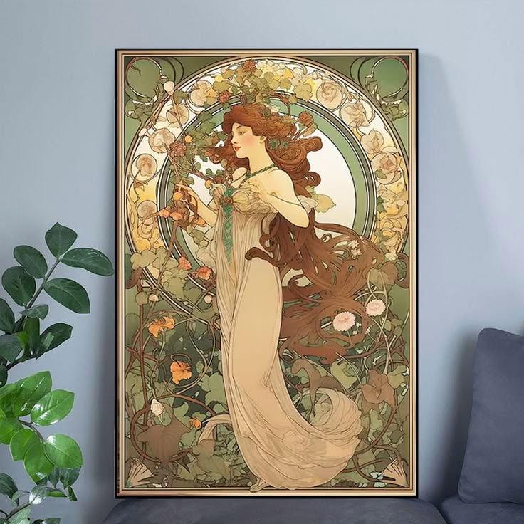 Alphonse Mucha Wall Art Vintage Poster Full Size 24''x36''
