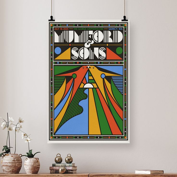 Mumford & Sons 07.18.2025 George, WA Poster-Portrait - Poster Size 24''x36''