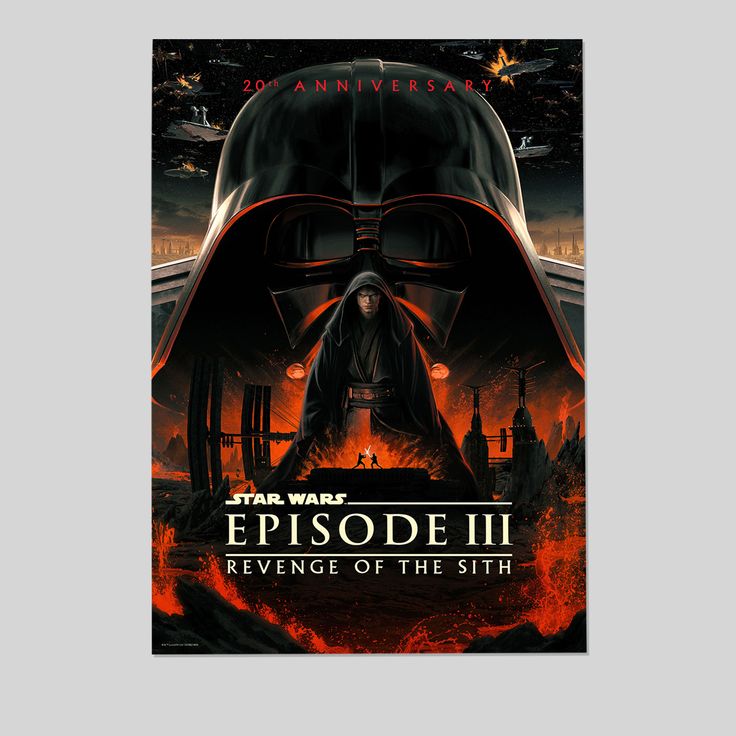Star Wars: Revenge Of The Sith - 20th Anniversary Wall Poster Size 24''x36''