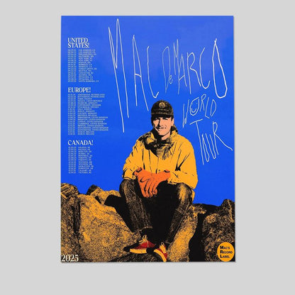 Mac DeMarco World Tour 2025 Poster Size 24''x36''