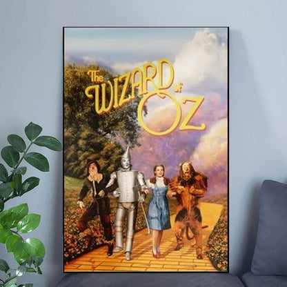 The Wizard of Oz Poster, Retro Movie Wall Art, Classic Home Decor Poster Size 24''x36''