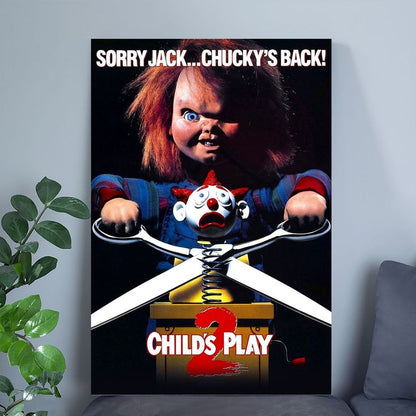 Child's Play 2 - Movie Poster (Sorry Jack... Chucky's Back) (Regular Style) Size 24''x36''