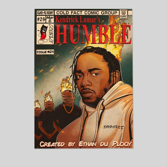 Kendrick Poster Lamar Vintage Canvas Art Painting Decor Wall Posters And Bedroom Decor Posters Size 24''x36''