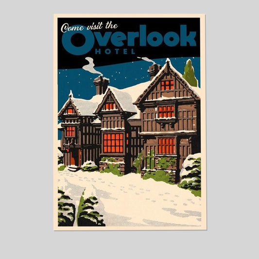 The Overlook Hotel Famous Scary Horror Movie Vintage Travel Cool Wall Art Print Poster Size 24''x36''