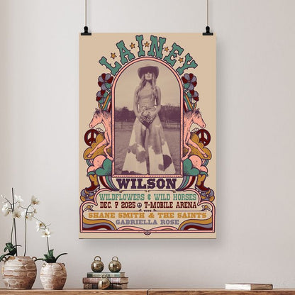 Tour 2025 Lainey Wilson Las Vegas Poster Size 24''x36''