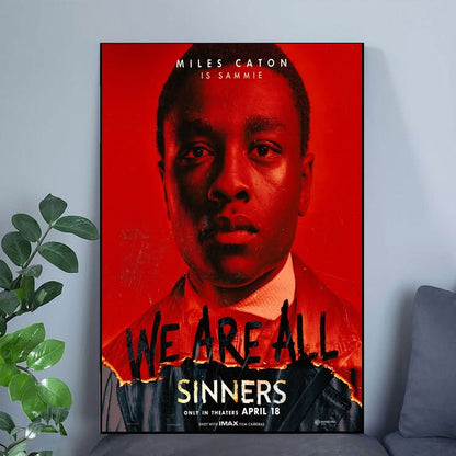 Sinners Movie Poster Michael B Jordan Hailee Steinfeld 6 Poster Size 24''x36''