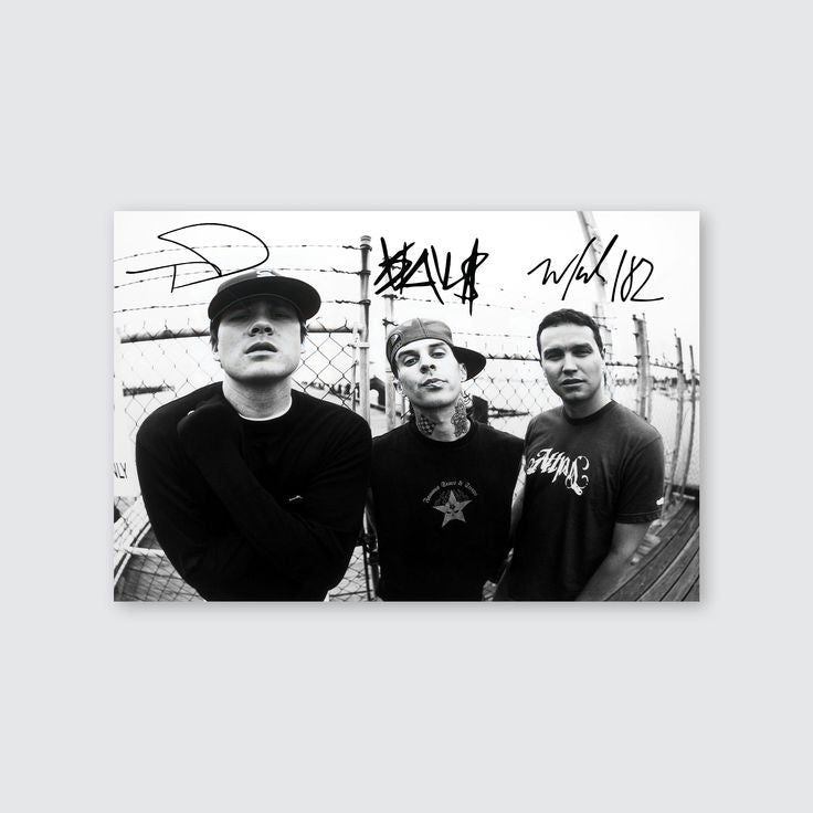 Music Poster - Blink 182 Rock Music Poster Retro Style - Size 24x36
