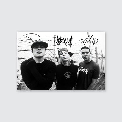 Music Poster - Blink 182 Rock Music Poster Retro Style - Size 24x36
