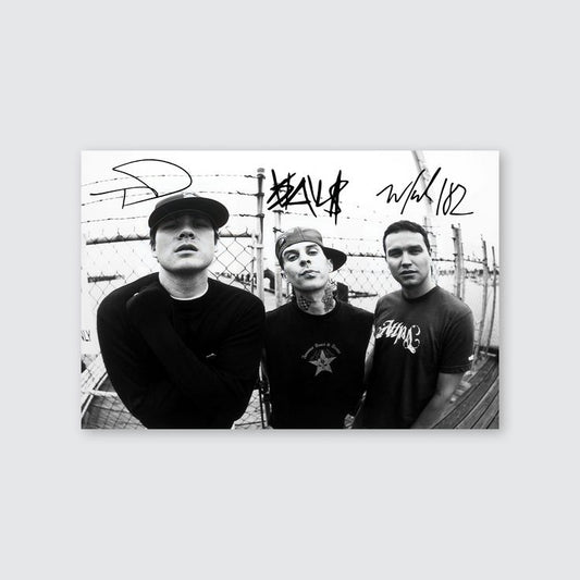 Music Poster - Blink 182 Rock Music Poster Retro Style - Size 24x36