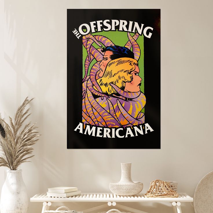 Music Poster The Offspring 1999 Promo Poster Americana Retro Style - Size 24''x36''