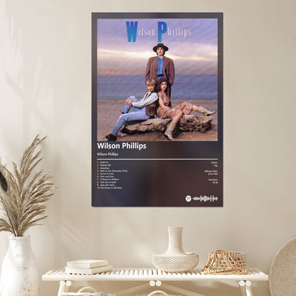 Music Poster - Wilson Phillips - Wilson Phillips Album- Retro Style - Size 24x36
