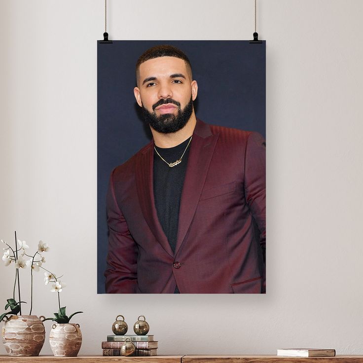 Music Poster Drake Celebrity Cinema Actor Musician Artist Wall Art Home Decor Size 24''x36''