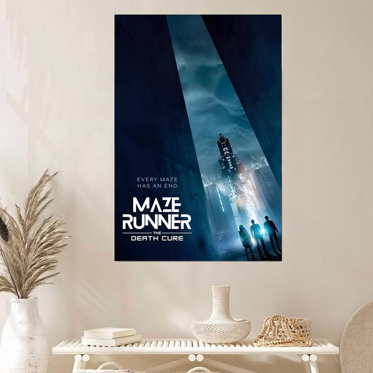 The Maze Runner: The Deatch Cure Poster, Final Chapter, Dystopian Movie Wall Art