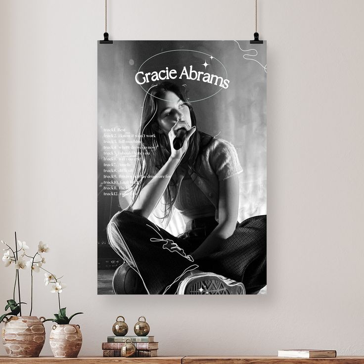 Gracie Abrams Good Riddance 3 Canvas Poster Wall Decorative Art Painting Living Room Bedroom Unframe Size 24''x36''