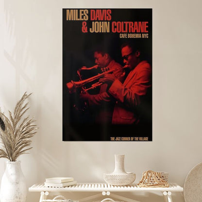 Miles Davis & John Coltrane - Cafe Bohemia NYC Size 24''x36''