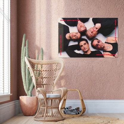 Music Poster - Backstreet Boys 80s 90s Retro Style - Size 24x36