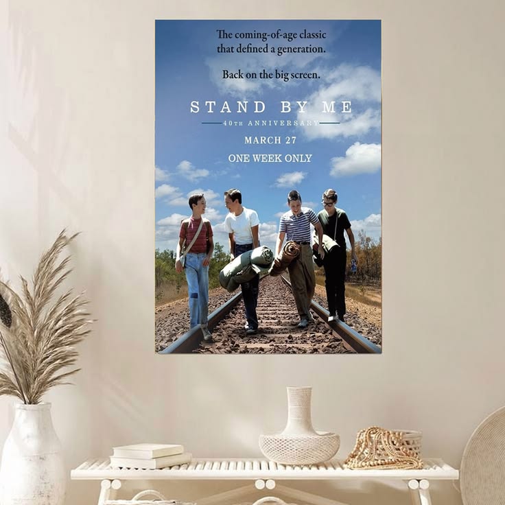 Stand By Me 40th Anniversary Classic Coming Of Age Movie Poster Size 24''x36''