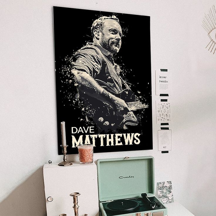 Music Poster- Dave Matthews Poster - Vintage Style - Size 24x36
