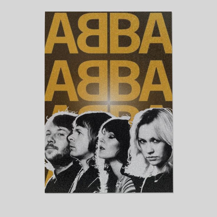 Music Poster- ABBA Band Tour Poster - Vintage Style - Size 24x36